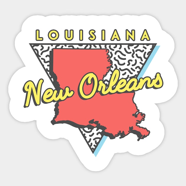 New Orleans Louisiana Triangle Sticker by manifest